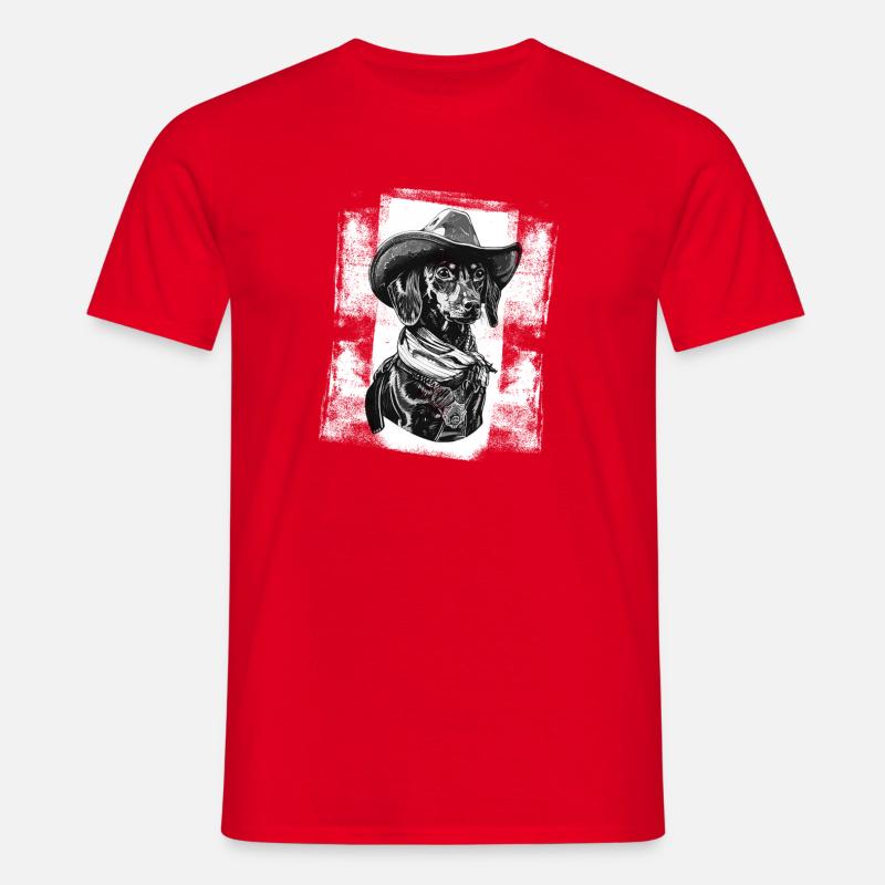 Sheriff Jamnik - Männer T-Shirt - Rot