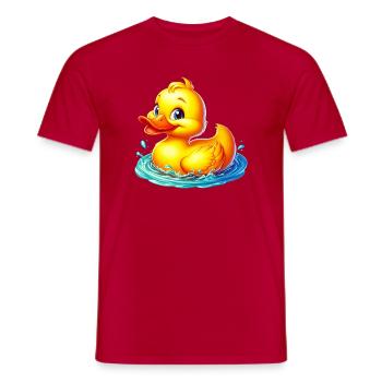 Caneton Canard Canard Canard - T-shirt homme - rouge - Devant - AI Model Male 178 dark (178cm)
