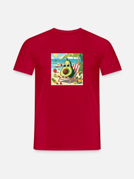 vegan, vegetarisch, veganer Humor - Männer T-Shirt - Rot