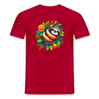 Paresse - T-shirt homme - rouge - Devant - AI Model Male 178 dark (178cm)
