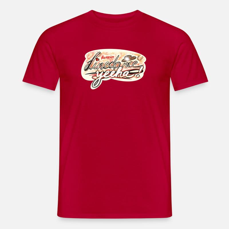 Tanzen und Dance Linedance Design - Männer T-Shirt - Rot