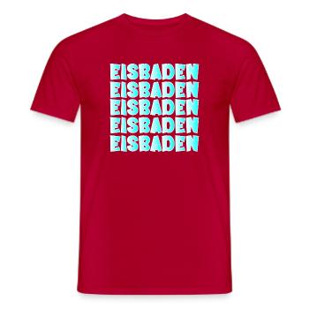 WINTER RESISTENT EIS EISBADEN - Männer T-Shirt - Rot - Vorne - AI Model Male 178 dark (178cm)