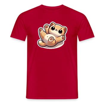 Belly Rubs - Männer T-Shirt - Rot - Vorne - AI Model Male 178 dark (178cm)