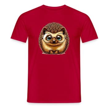 Hérisson - T-shirt homme - rouge - Devant - AI Model Male 178 dark (178cm)