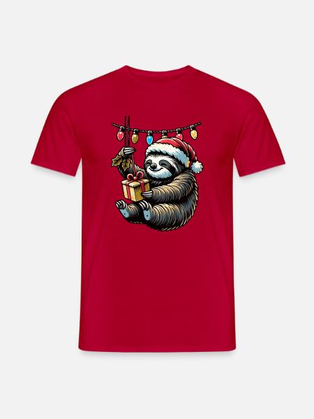 Slowly Christmas! - Männer T-Shirt - Rot
