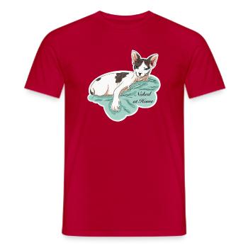 Sphynx naked at home - Männer T-Shirt - Rot - Vorne - AI Model Male 178 dark (178cm)