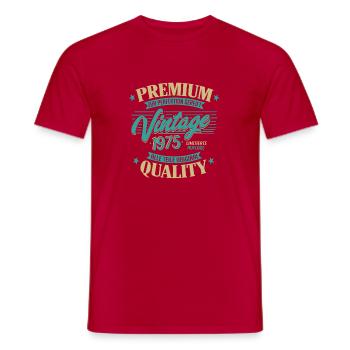 Geburtstag Vintage 1975 Limitierte Auflage - Männer T-Shirt - Rot - Vorne - AI Model Male 178 dark (178cm)