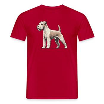 Terrier - Männer T-Shirt - Rot - Vorne - AI Model Male 178 dark (178cm)