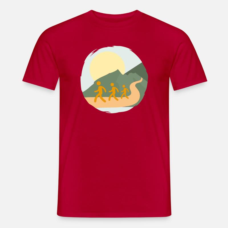 Keep on Walking - Männer T-Shirt - Rot