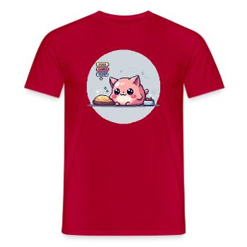 Pixel Pet - Retro Gaming - Männer T-Shirt - Rot - Vorne - AI Model Male 178 dark (178cm)