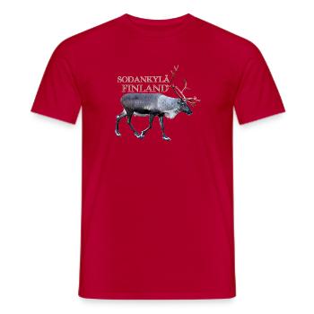 Sodankyla - Männer T-Shirt - Rot - Vorne - AI Model Male 178 dark (178cm)