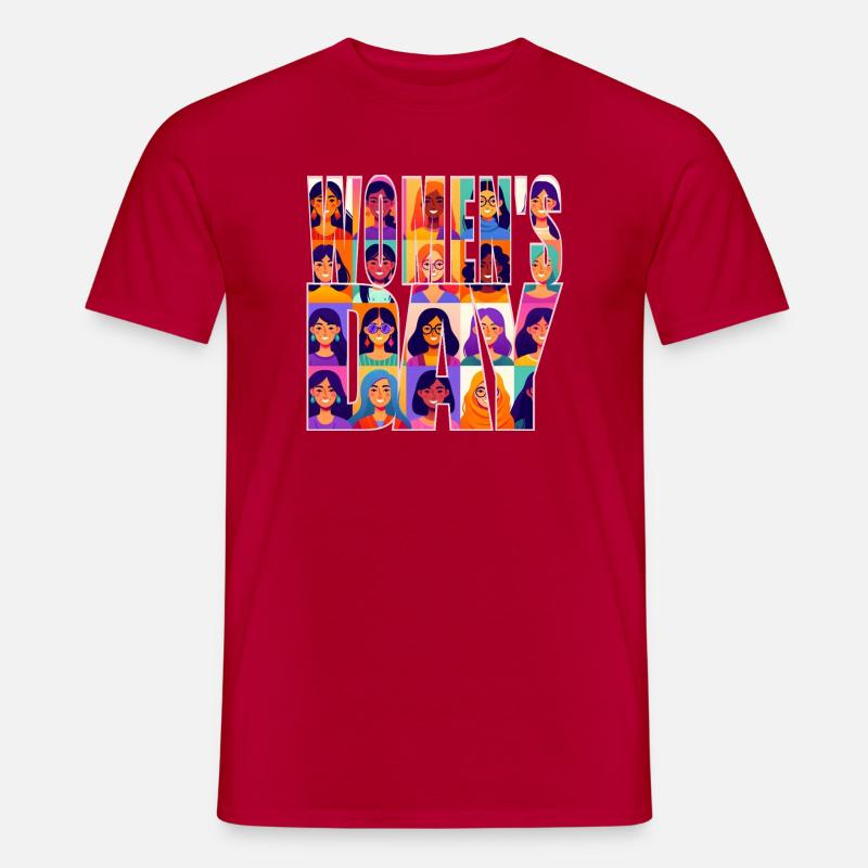 Frauentag - Männer T-Shirt - Rot