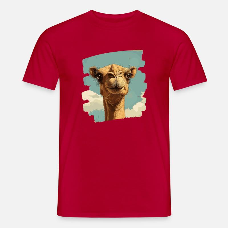 Kamel - Mænd T-shirt - rød