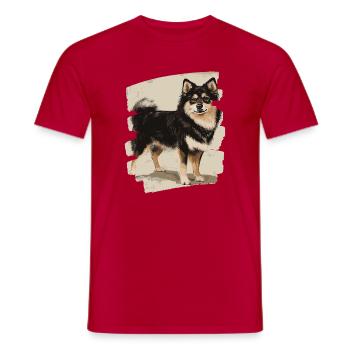 Laponie finlandaise - T-shirt homme - rouge - Devant - AI Model Male 178 dark (178cm)