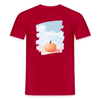 Pumpkin - Men's T-Shirt - red - Front - AI Model Male 178 dark (178cm)