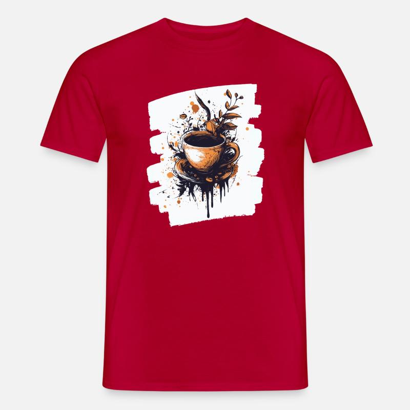 Coffee Coffee Coffee Lovers - Men's T-Shirt - red
