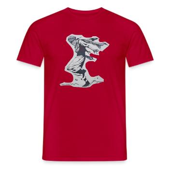Le Danseur de la Liberté - T-shirt homme - rouge - Devant - AI Model Male 178 dark (178cm)