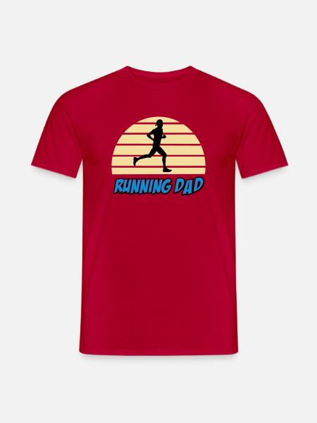 Running dad - T-shirt homme - rouge