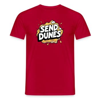 Send Dunes - Männer T-Shirt - Rot - Vorne - AI Model Male 178 dark (178cm)