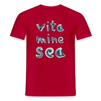 Vitamins Sea - Men's T-Shirt - red - Front - AI Model Male 178 dark (178cm)