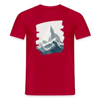 Berge Klettern Kletterer Wandern - Männer T-Shirt - Rot - Vorne - AI Model Male 178 dark (178cm)