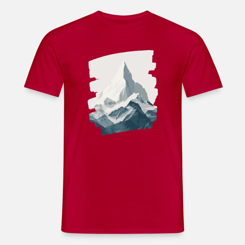 Berge Klettern Kletterer Wandern - Männer T-Shirt - Rot