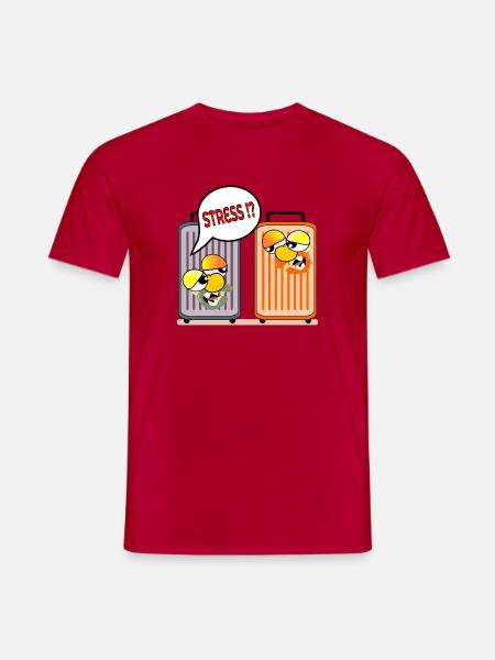 HOLIDAY STRESS HOLIDAY SUITCASE - Men's T-Shirt - red