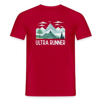 Ultra coureur - T-shirt homme - rouge - Devant - AI Model Male 178 dark (178cm)