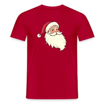 Weihnachtsmann - Männer T-Shirt - Rot - Vorne - AI Model Male 178 dark (178cm)