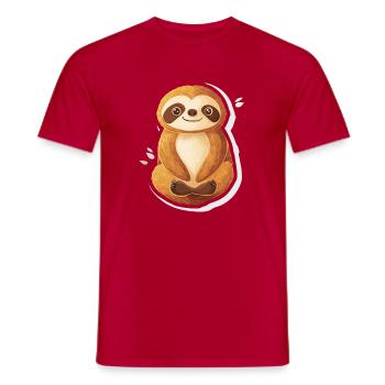 Paresse - T-shirt homme - rouge - Devant - AI Model Male 178 dark (178cm)