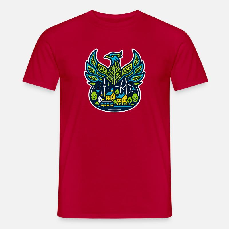 Phönix der Energiewende - Männer T-Shirt - Rot