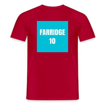 Deform UK Spoof Maillot de Foot Arrière - T-shirt homme - rouge - Devant - AI Model Male 178 dark (178cm)