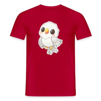 Cacatoès - T-shirt homme - rouge - Devant - AI Model Male 178 dark (178cm)