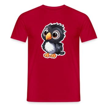 Cacatoès - T-shirt homme - rouge - Devant - AI Model Male 178 dark (178cm)