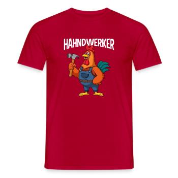 Éleveur de poulets artisan poulet coq ouvrier - T-shirt homme - rouge - Devant - AI Model Male 178 dark (178cm)