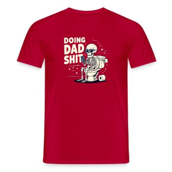 Doing Dad Shit Funny Father's Day Doing Dad Shit - Men's T-Shirt - red - Front - AI Model Male 178 dark (178cm)