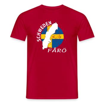 Faro - Men's T-Shirt - red - Front - AI Model Male 178 dark (178cm)