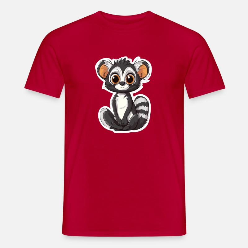 Lemur - Männer T-Shirt - Rot
