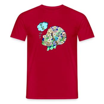 Kreativer Geist - Männer T-Shirt - Rot - Vorne - AI Model Male 178 dark (178cm)