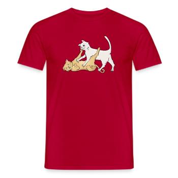 Schnupftabak - Männer T-Shirt - Rot - Vorne - AI Model Male 178 dark (178cm)