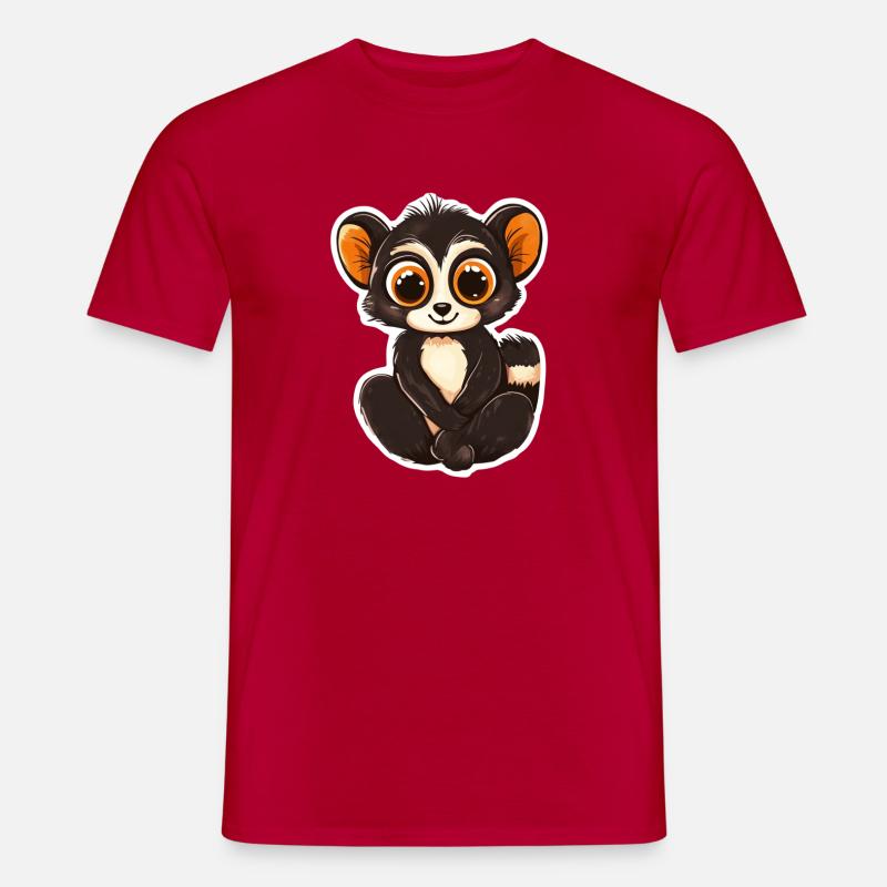 Lemur - Männer T-Shirt - Rot