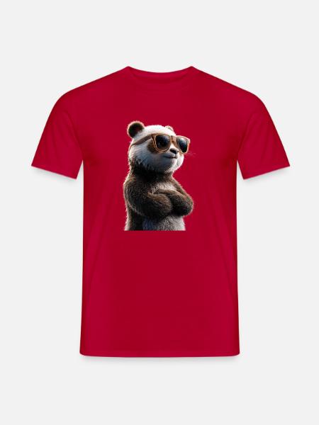 Panda Bär Große Pandas Riesenpanda Süßer Pandabär - Mænd T-shirt - rød