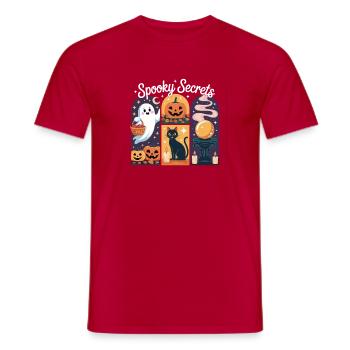 Spooky Halloween Spells Magical Night - Men's T-Shirt - red - Front - AI Model Male 178 dark (178cm)