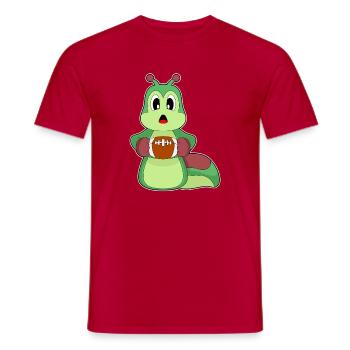 Football américain Caterpillar - T-shirt homme - rouge - Devant - AI Model Male 178 dark (178cm)