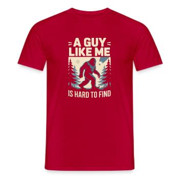 Jemand Wie Ich Ist Schwer Zu Finden Bigfoot - Männer T-Shirt - Rot - Vorne - AI Model Male 178 dark (178cm)