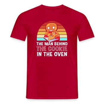 Futurs papas, futurs pères - T-shirt homme - rouge - Devant - AI Model Male 178 dark (178cm)