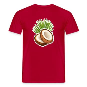 Coconut - Men's T-Shirt - red - Front - AI Model Male 178 dark (178cm)