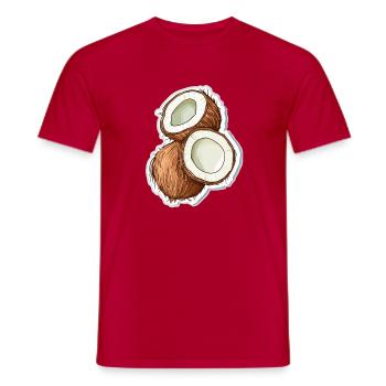 Coconut - Men's T-Shirt - red - Front - AI Model Male 178 dark (178cm)