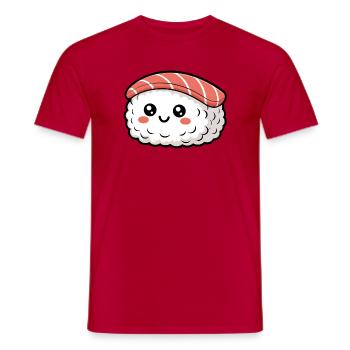süßes Sushi - Männer T-Shirt - Rot - Vorne - AI Model Male 178 dark (178cm)