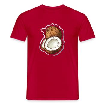Coconut - Men's T-Shirt - red - Front - AI Model Male 178 dark (178cm)